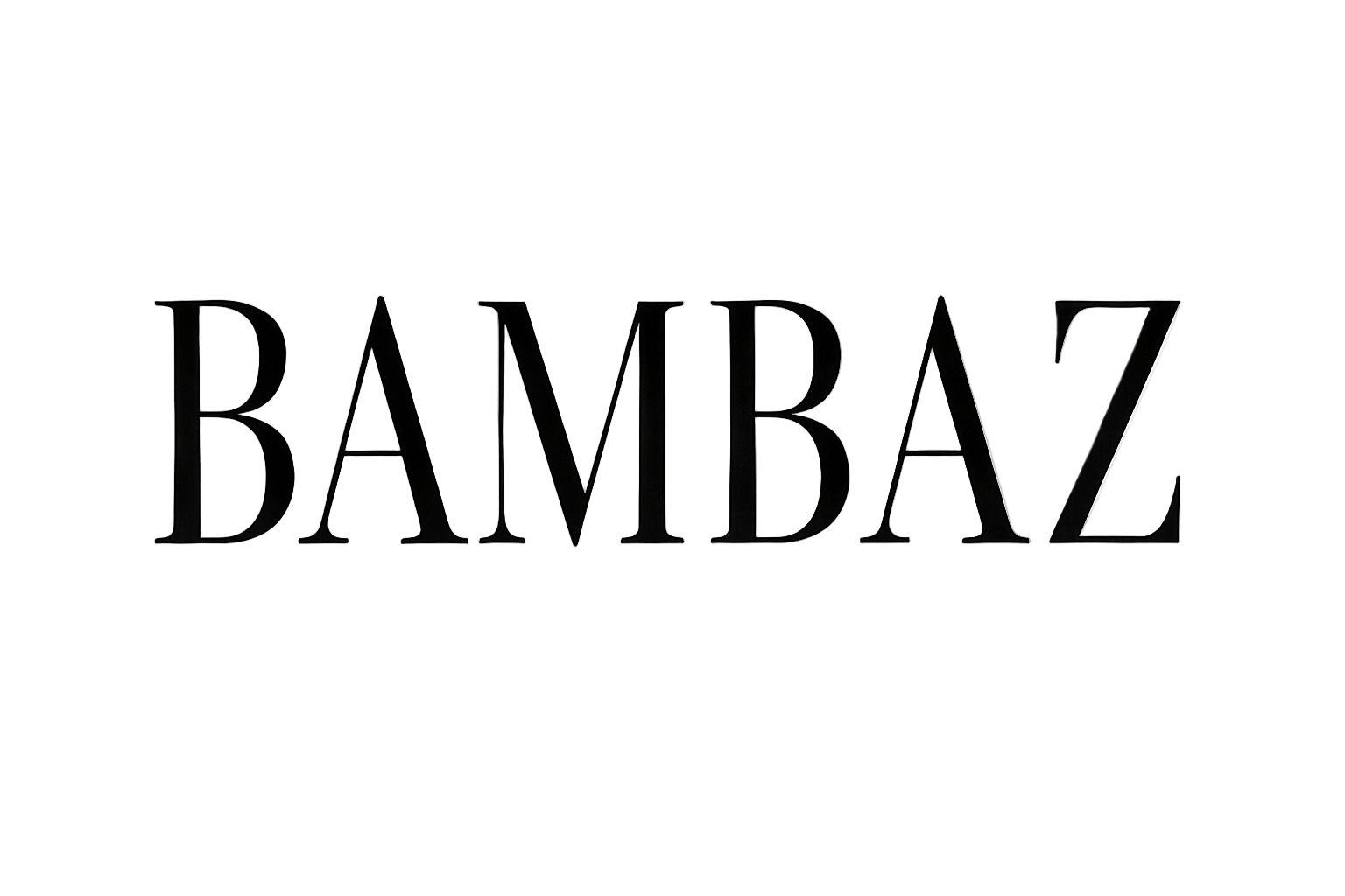 Bambaz in serif make it all caps and space it out