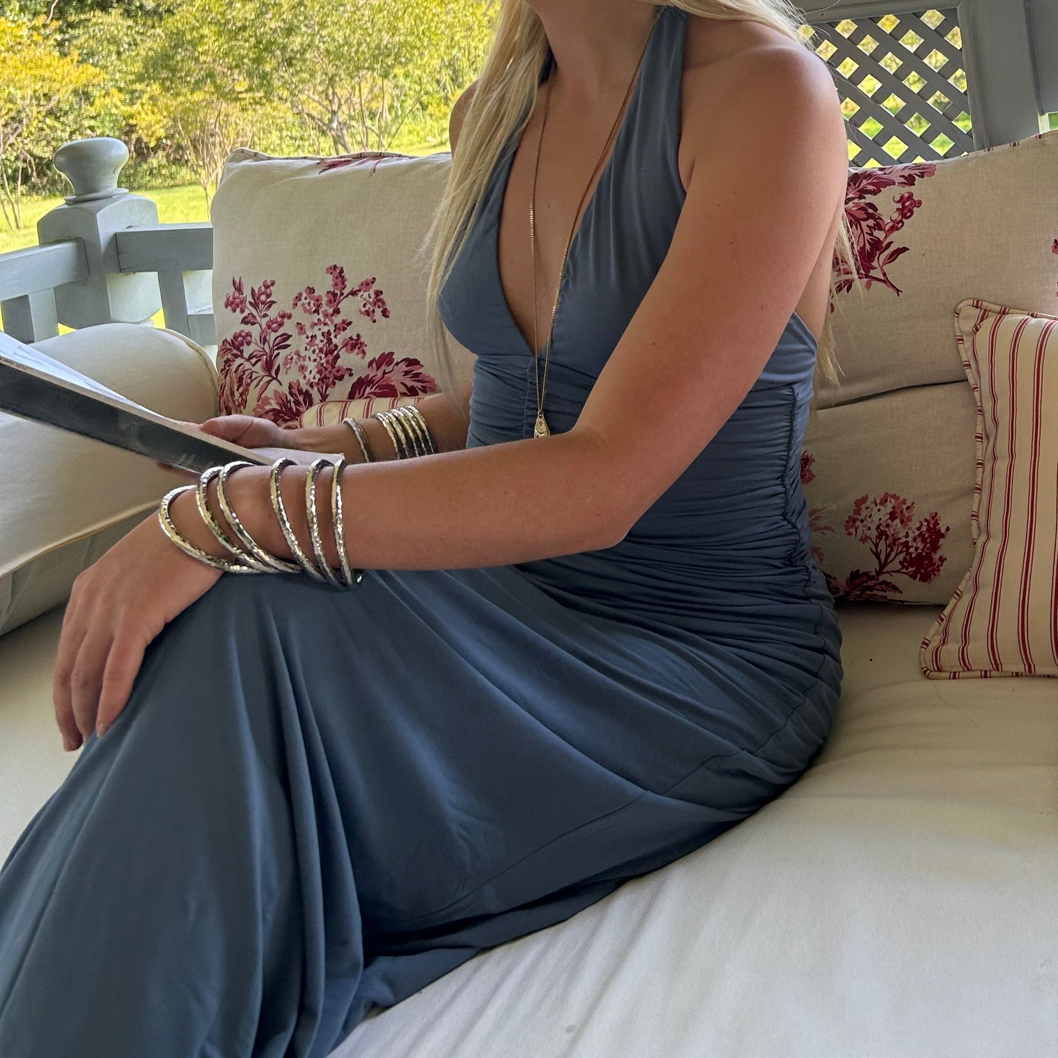 Silver classic bangle