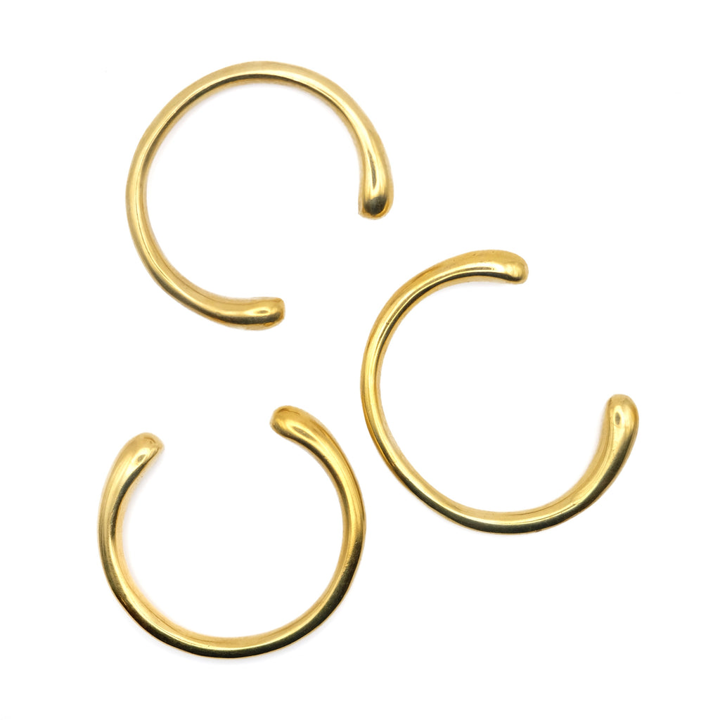 Modern Gold Cuff Bangle - Minimalist Open Design