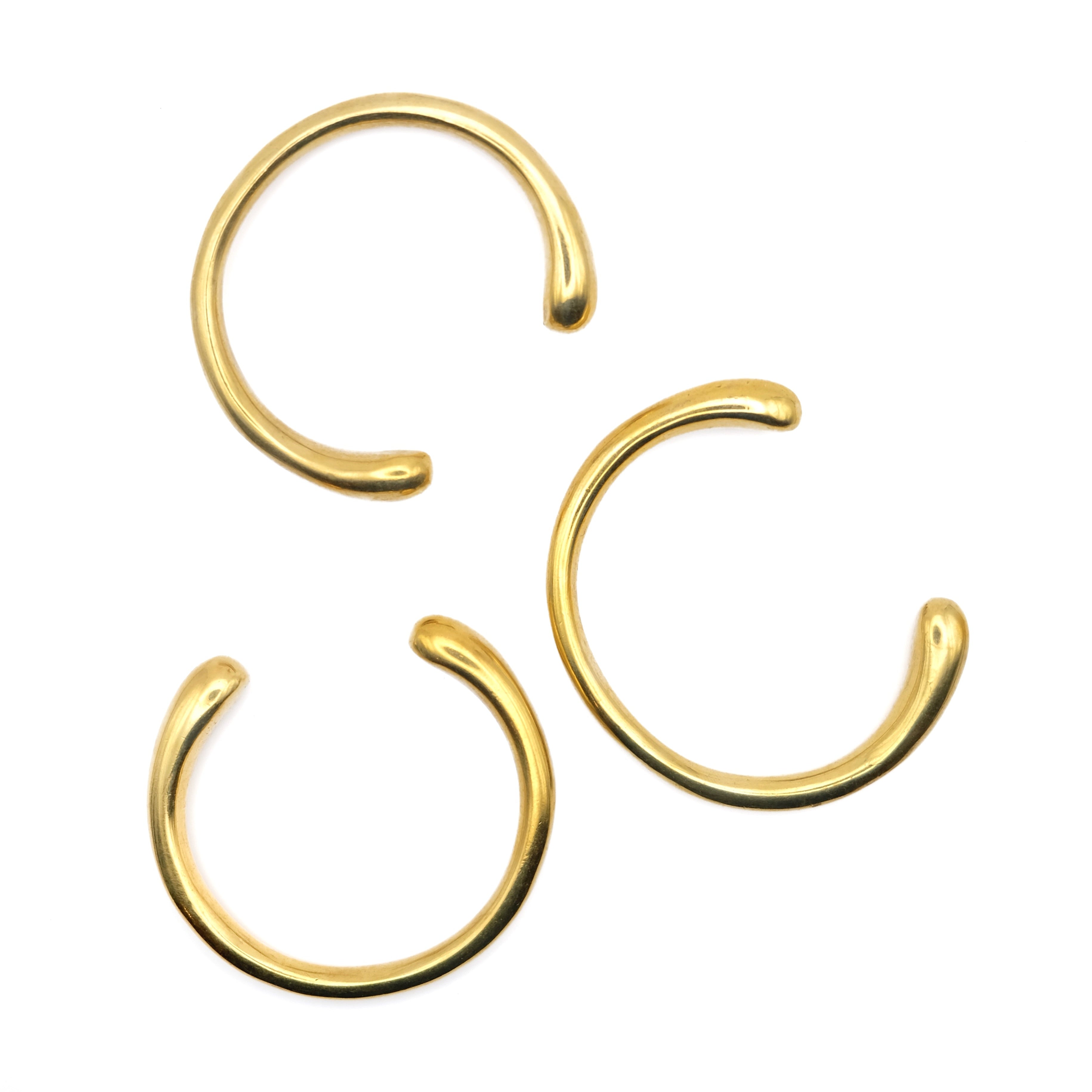 Modern Gold Cuff Bangle - Minimalist Open Design